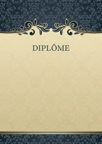 Modèle de diplôme artistique «Motif mystérieux»