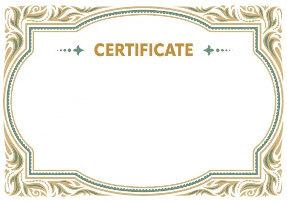 Formal Certificate Template 'Luxury Pattern'