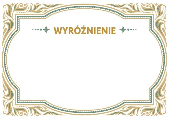 Szablon uroczystego wyróżnienia «Luksusowy wzór»