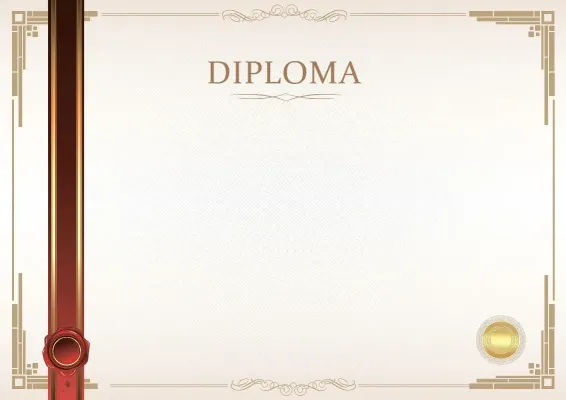 Modello ufficiale di diploma «Momento solenne»