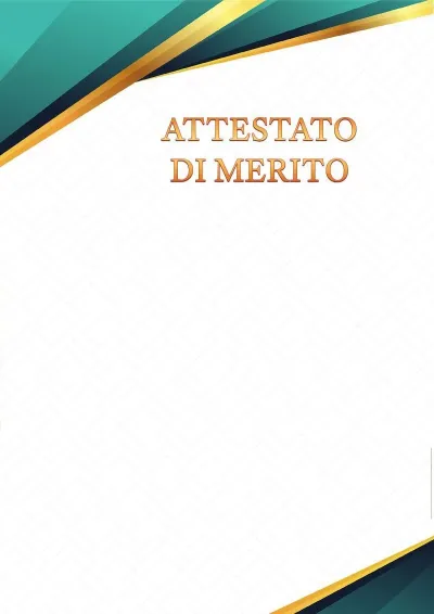 Modello di attestato solenne «Sfaccettature di zaffiro»