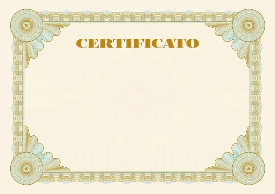 Modello di certificato solenne «Etalon»