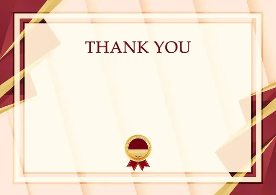 Ceremonial Letter of Appreciation Template 'Success Formula'