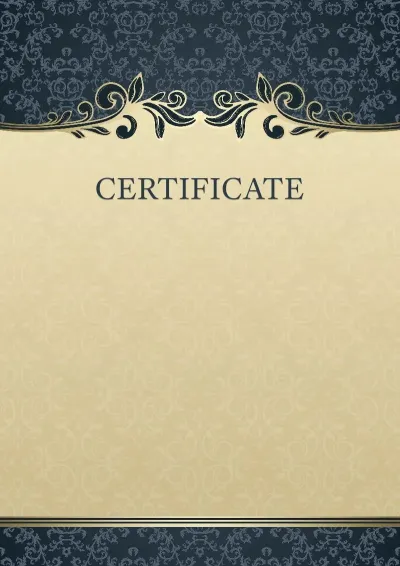 Artistic Certificate Template 'Mysterious Pattern'