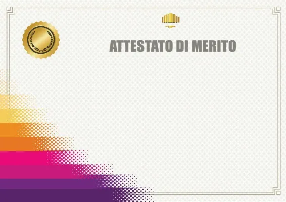 Modello di attestato «Gradiente della vittoria»