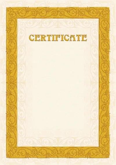 Certificate Template 'Sand Patterns'