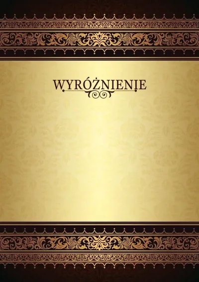 Szablon uroczystego wyróżnienia «Królewskie wzory»