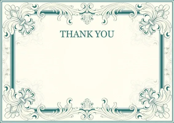 Artistic letter of appreciation template «Ornament of Success»