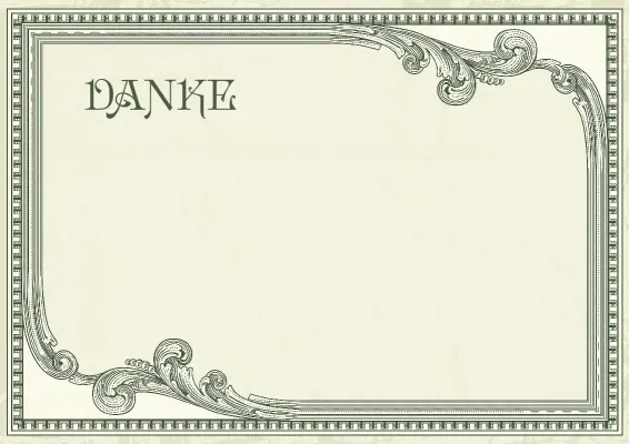 Dankschreiben-Vorlage „Vintage-Prestige“