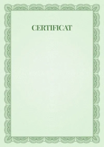 Modèle de certificat solennel n°6