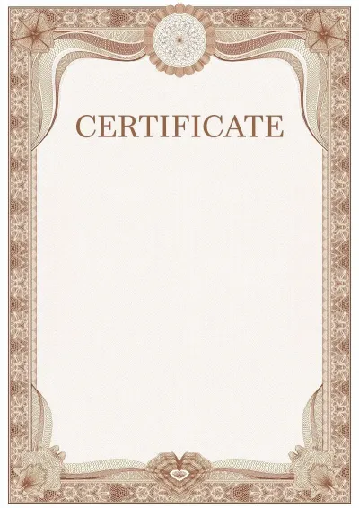 Formal Certificate Template #3