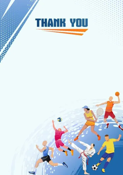 Sports letter of appreciation template 'Movement is Life'