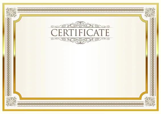 Formal Certificate Template 'Brilliance'