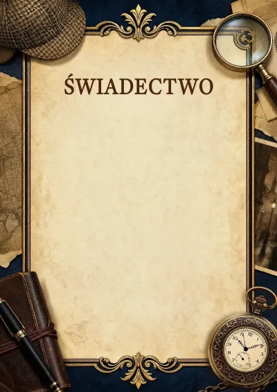 Szablon świadectwa „Tajemnice śledztwa”