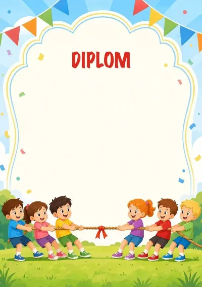 Diplom-Vorlage „Lustige Wettkämpfe“