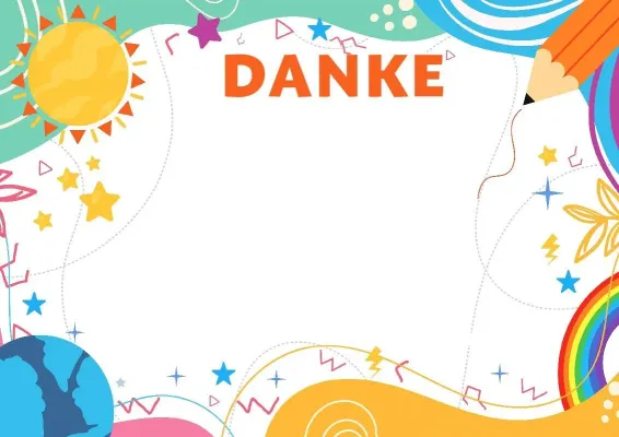 Vorlage für ein Kinder-Dankschreiben «Sonniger Sommer»