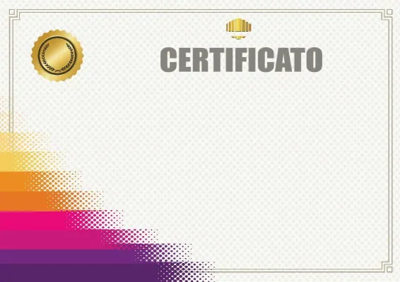 Modello di certificato «Gradiente della vittoria»