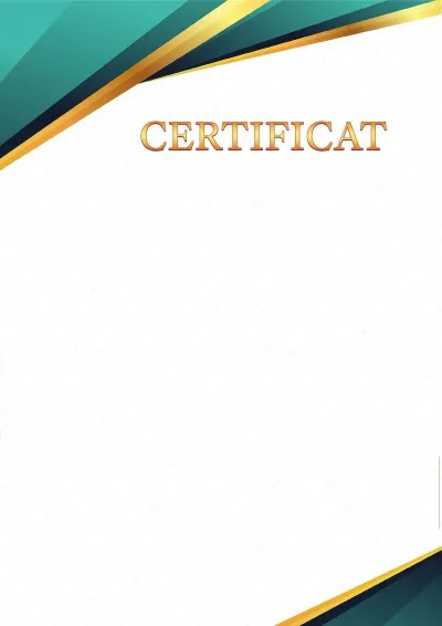 Modèle de certificat solennel «Facettes de saphir»