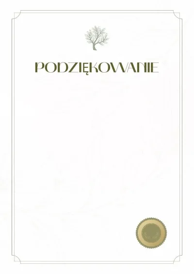 Szablon podziękowania „Oddech planety”
