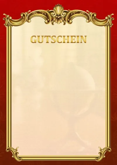 Schulvorlage für einen Gutschein 'Empire'
