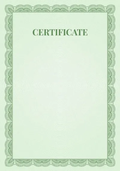Formal Certificate Template #6