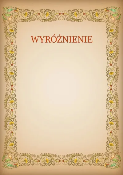 Szablon artystyczny wyróżnienia «Wzory»