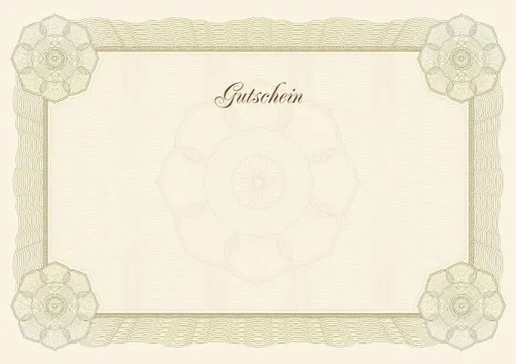 Gutschein-Vorlage „Klassischer Standard“