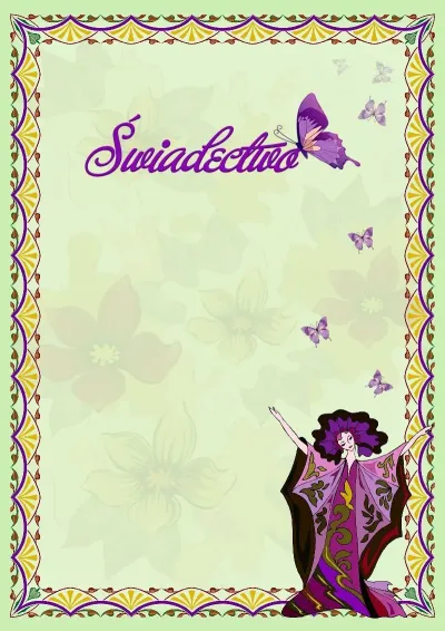 Szablon świadectwo «Harmonia»