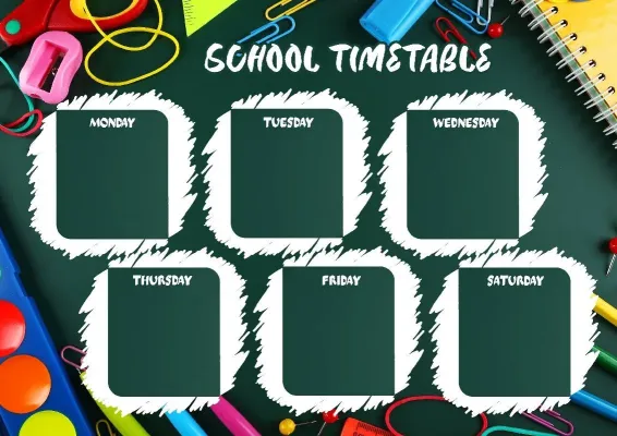 School timetable template «School Start»