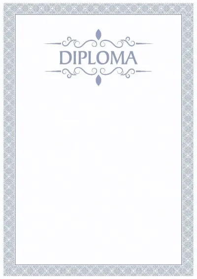 Formal Diploma Template 'Blue Breeze'