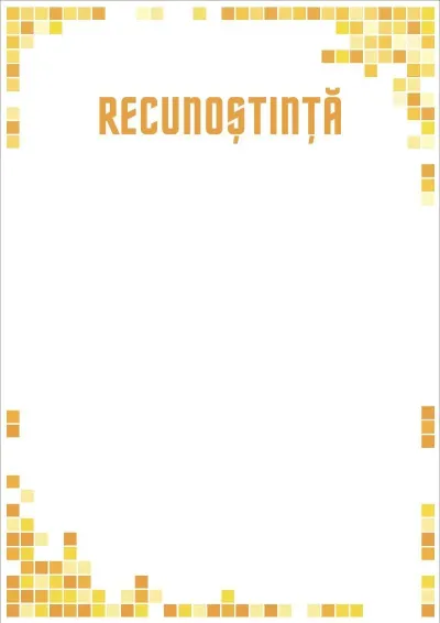 Șablon artistic pentru mulțumire „Mozaicul soarelui”