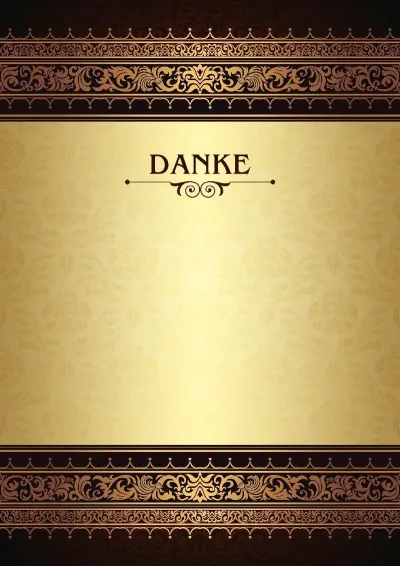 Vorlage für ein feierliches Dankschreiben „Königliche Muster“