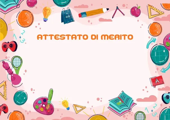 Modello di attestato «Caleidoscopio di talenti»
