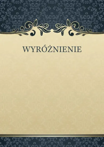 Szablon artystycznego wyróżnienia «Tajemniczy wzór»