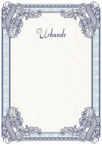 Feierliche Urkunden-Vorlage Nr. 4
