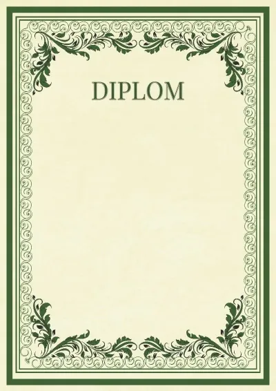 Feierliche Diplom-Vorlage «Vintage-Muster»