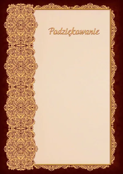 Szablon artystycznego podziękowania «Klarowność ażuru»