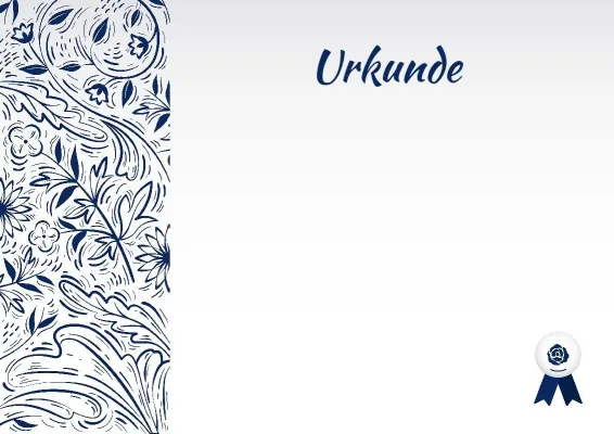Urkunden-Vorlage „Sinfonie der Inspiration“
