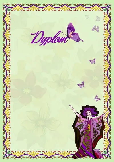 Szablon dyplom «Harmonia»