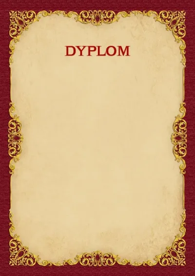 Szablon dyplomu «Złoto w stylu vintage»