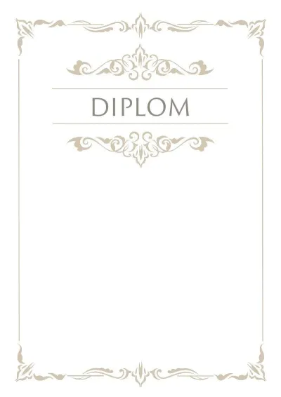 Feierliche Diplom-Vorlage «Grazia»