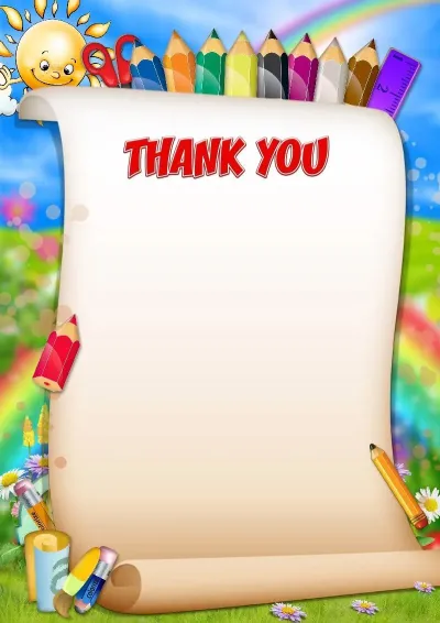 Letter of Appreciation template «Funny Pencils»