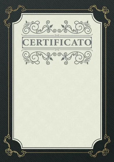 Modello di certificato solenne «Fuga»