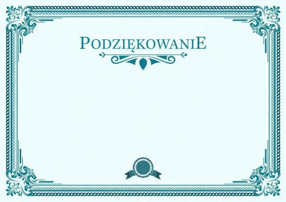 Szablon podziękowania „Spektrum przywództwa”