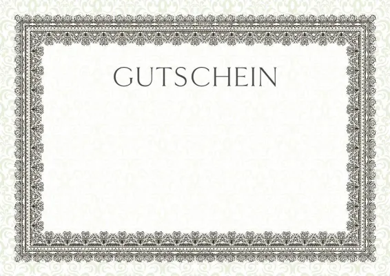 Gutscheinvorlage „Sommer-Etüde“ für feierliche Anlässe