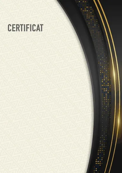 Șablon solemn pentru certificat «Lumina lunii»
