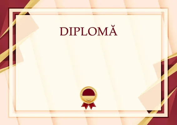 Șablon solemn de diplomă «Formula succesului»