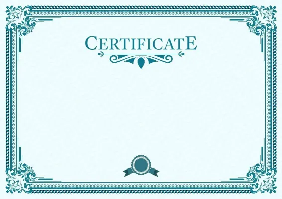 'Leadership Spectrum' certificate template