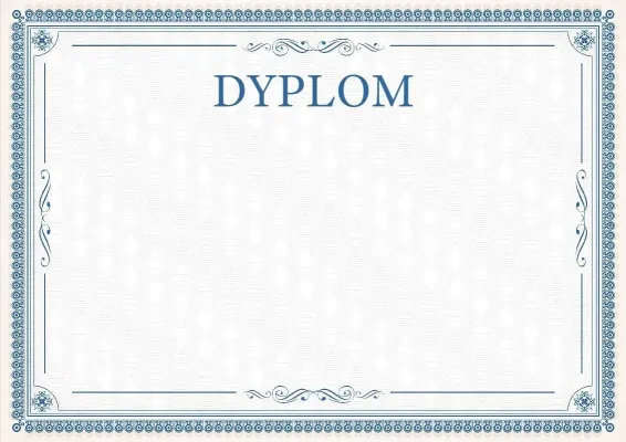 Szablon uroczystego dyplomu «Eleganckie koronki»