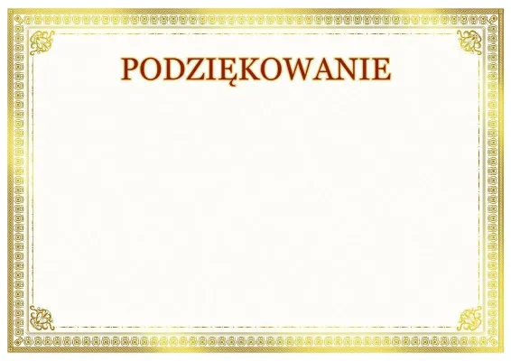 Szablon artystycznego podziękowania «Słoneczny Blask»